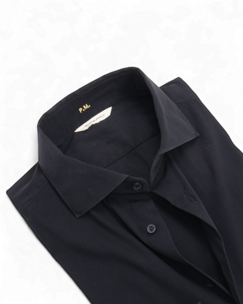 Black Poplin Shirt