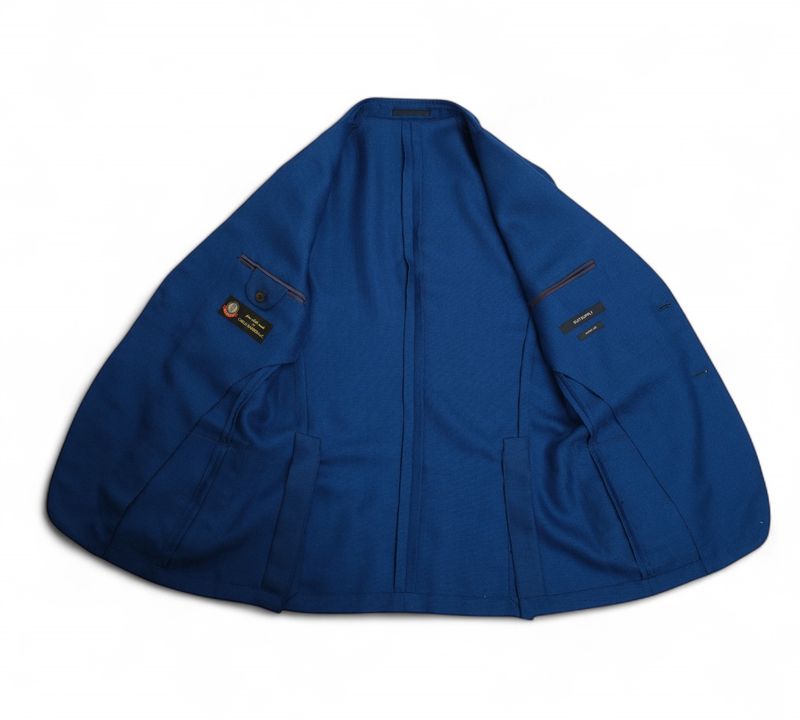 Cobalt Blue Mohair & Silk Sports Jacket