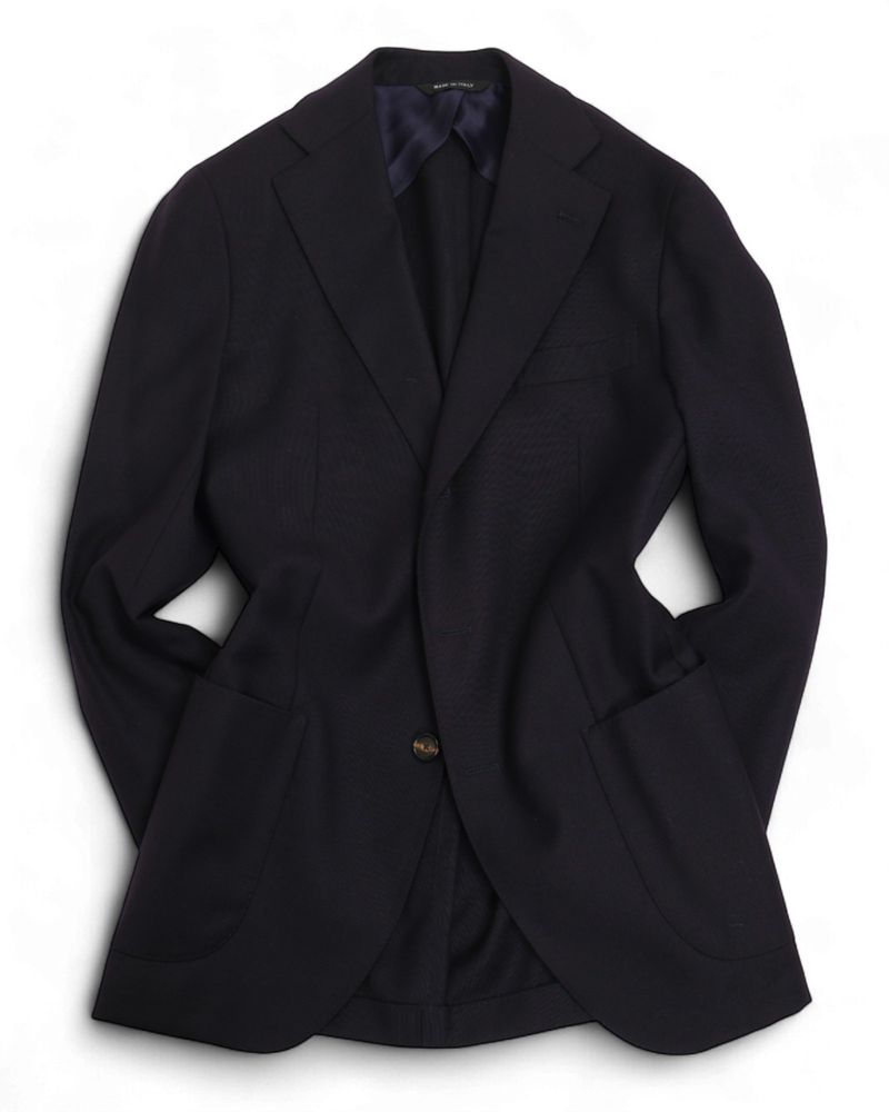 Navy Hopsack Sports Jacket