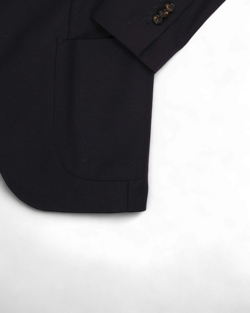 Navy Hopsack Sports Jacket