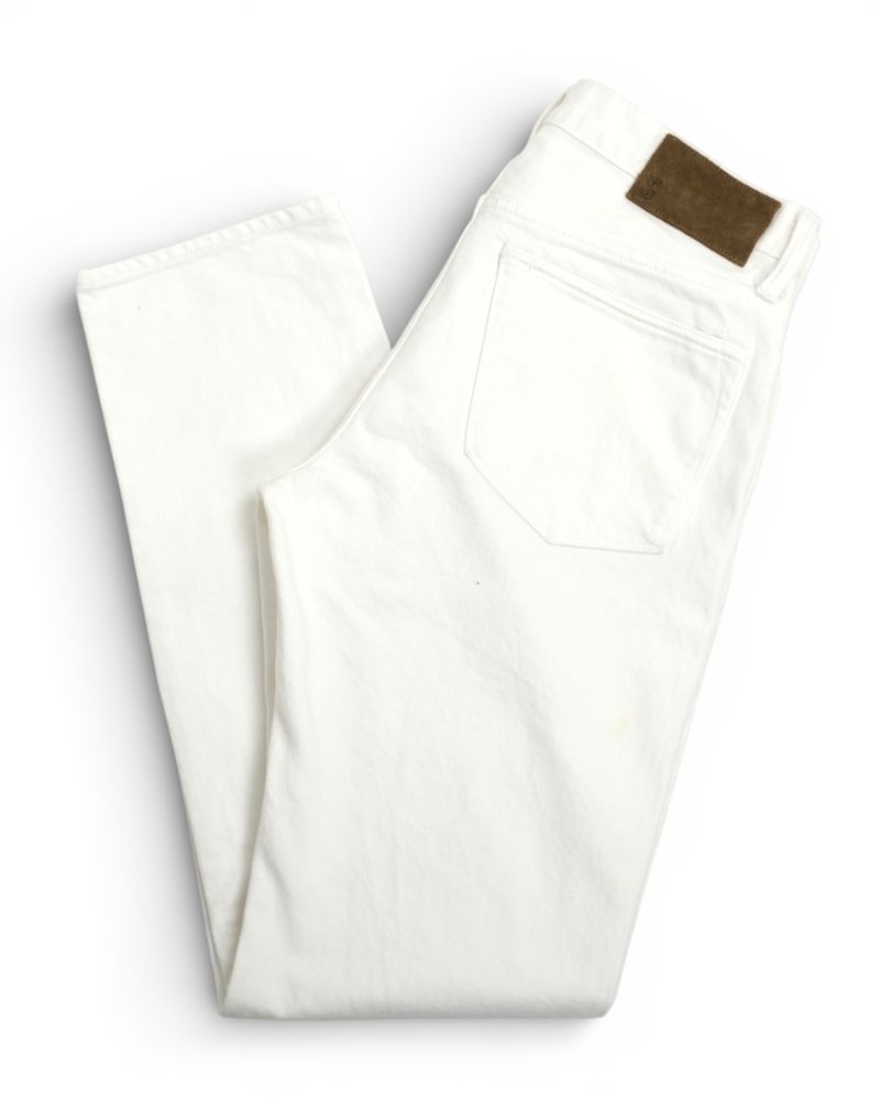 White Selvedge 5-Pocket Jeans