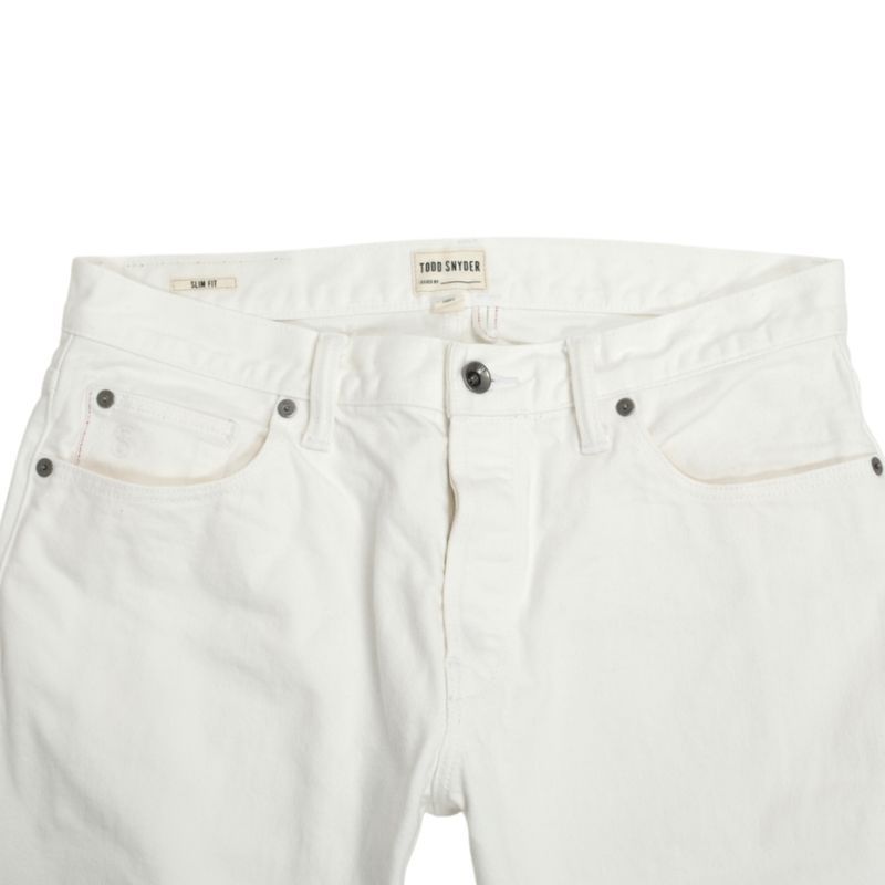 White Selvedge 5-Pocket Jeans