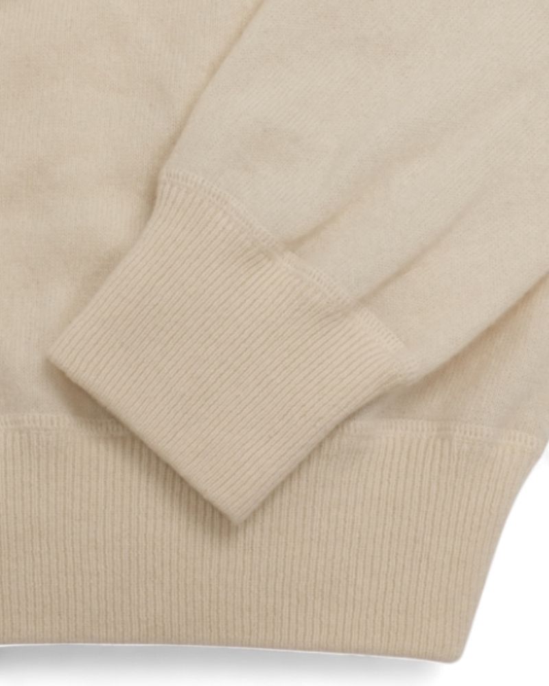 Cream Cashmere Raglan Sweater
