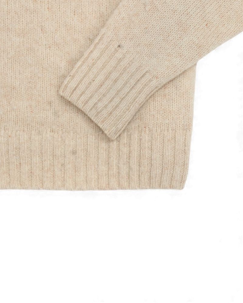 Ecru Brushed Shetland Sweater