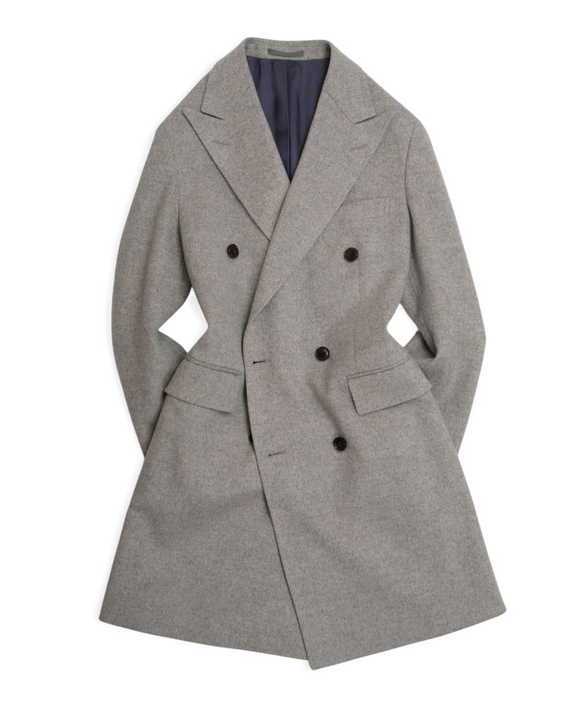 Light Grey DB. Wool Coat