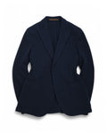 Blue Unlined Jersey Wool Sports Jacket
