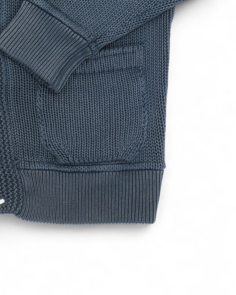 Faded Navy Shawl Cardigan