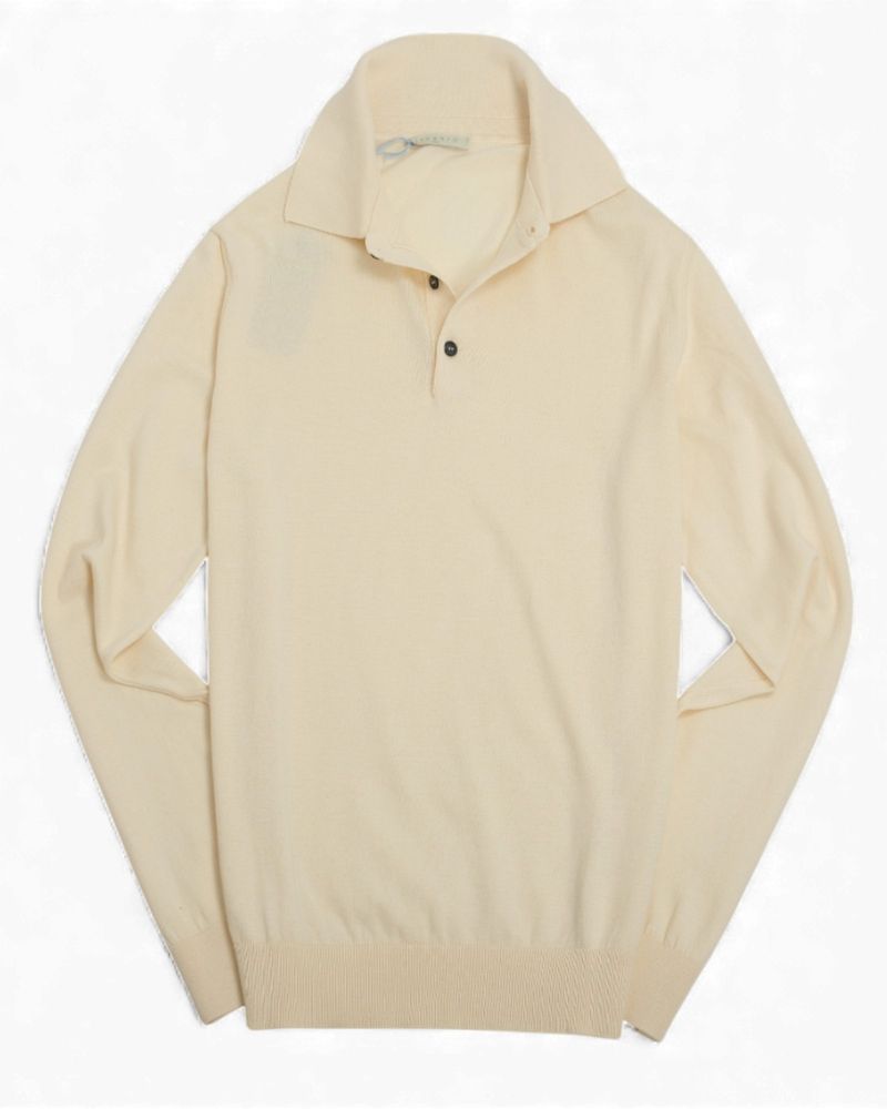 Ivory Cotton Polo