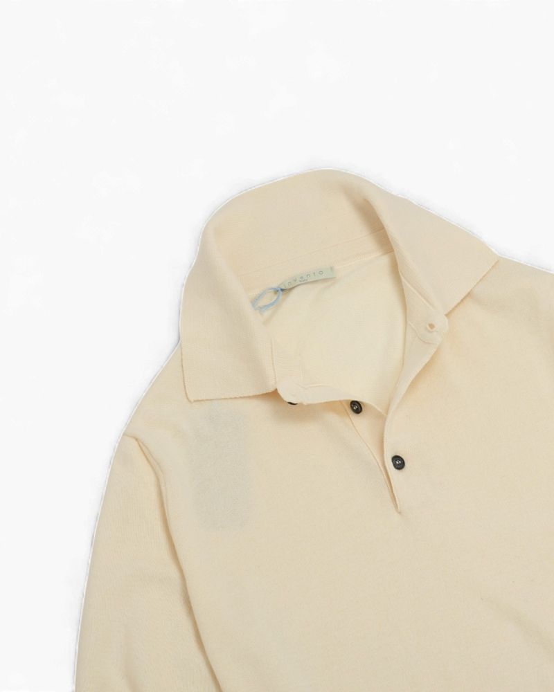 Ivory Cotton Polo