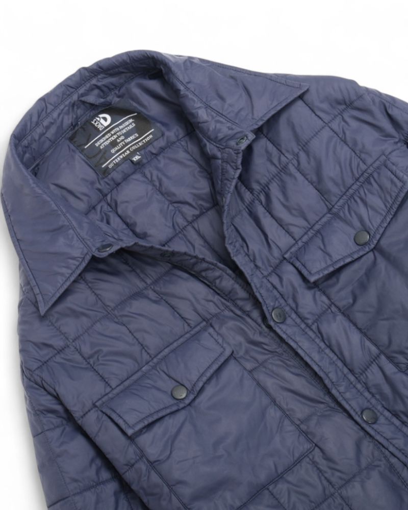 Navy Quilted Jacket