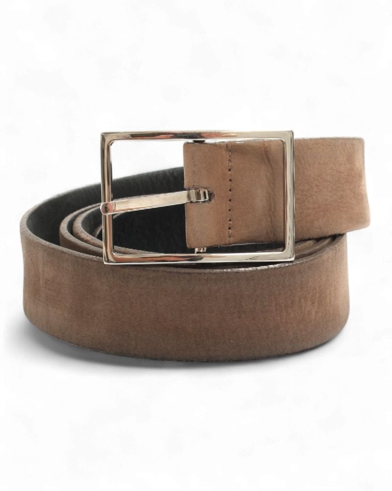Taupe 35mm Leather Belt