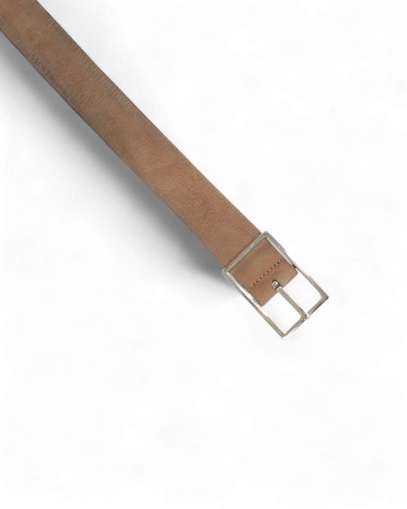 Taupe 35mm Leather Belt