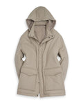 Beige Virgin Wool & Cashmere Flannel Down Jacket