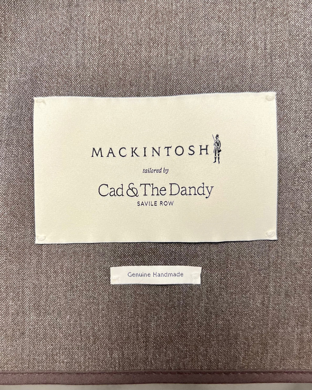 Mackintosh x Cad & The Dandy Taupe Bonded Cotton Raincoat