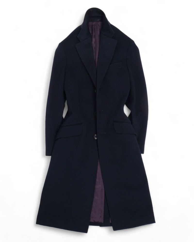 Navy Loro Piana Rain System Coat