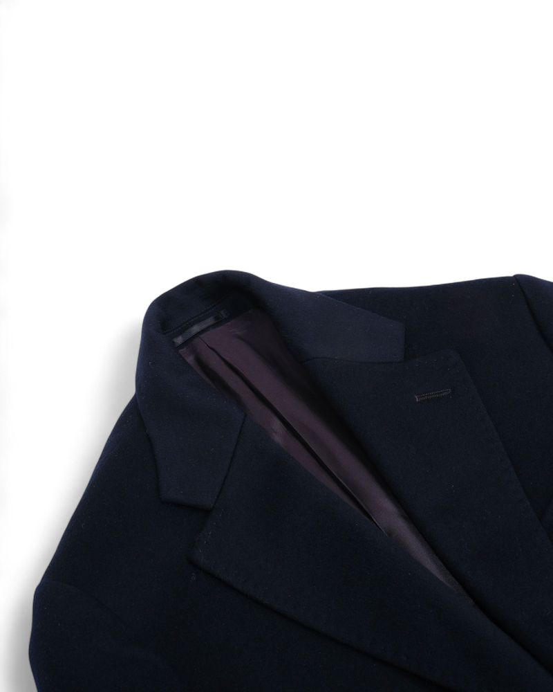 Navy Loro Piana Rain System Coat