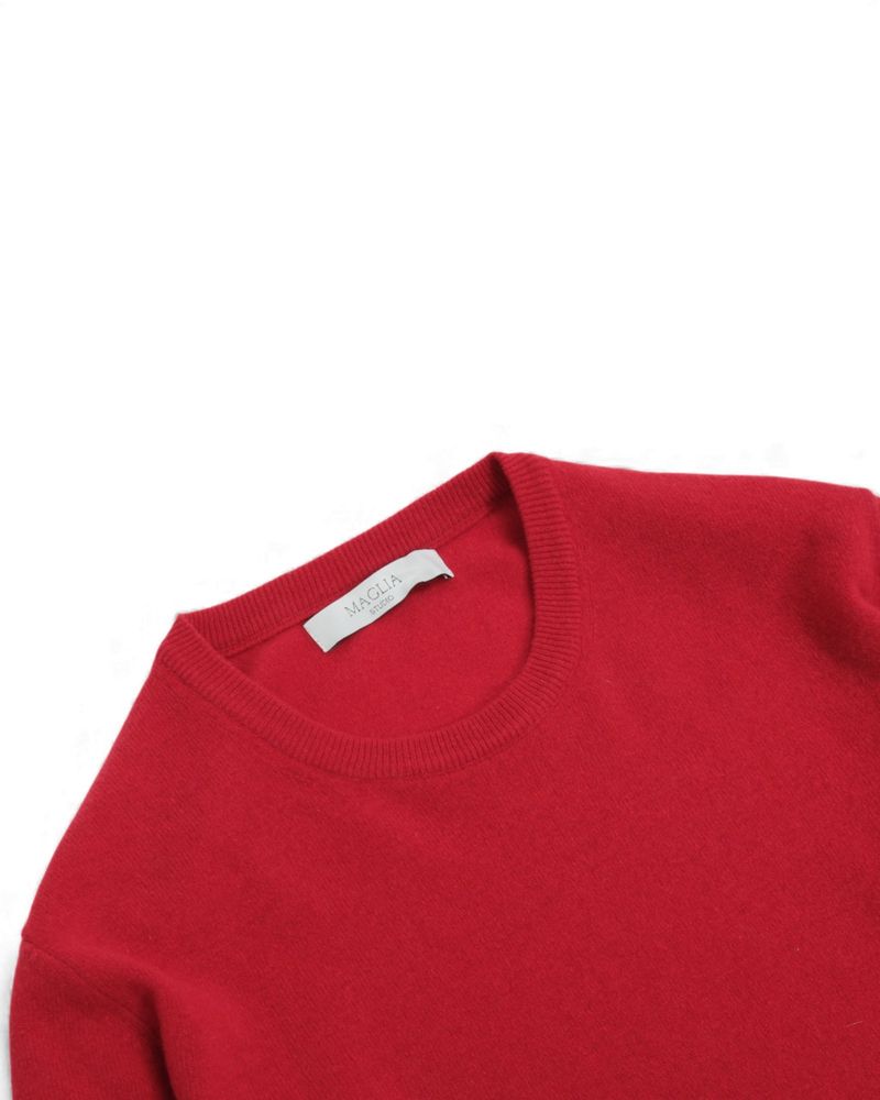 Red Lambswool Sweater