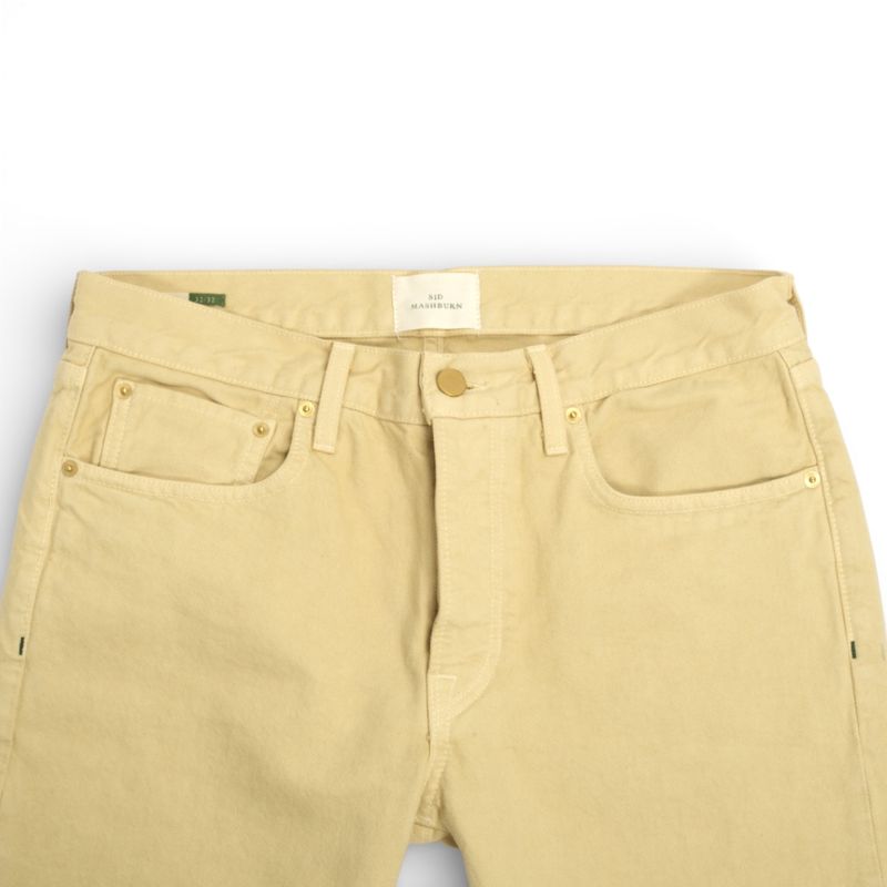 Cream 5-pocket Denim