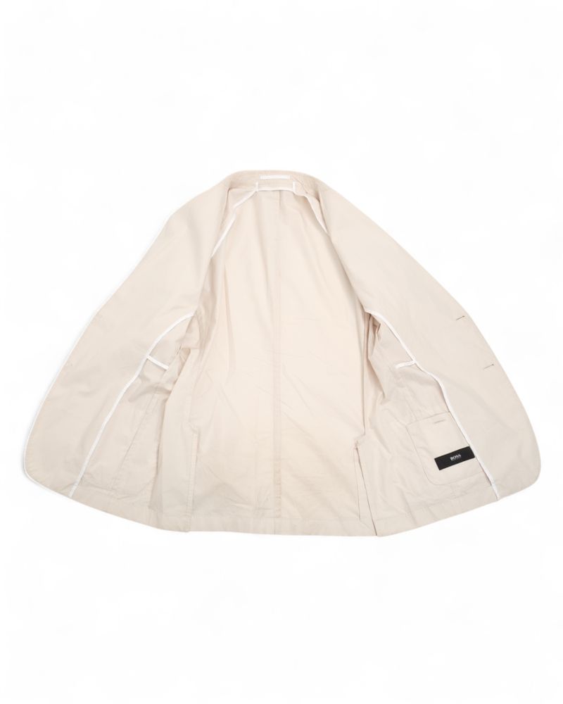 Cream Unconstructed Cotton Sports Jacket