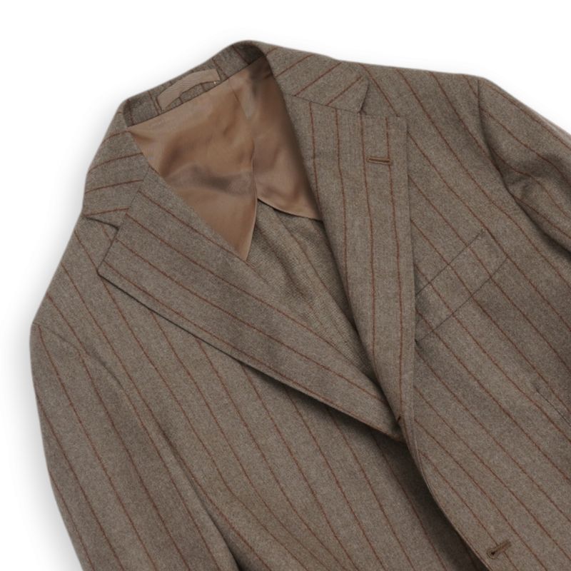 Taupe/Brown Chalk Stripe Suit