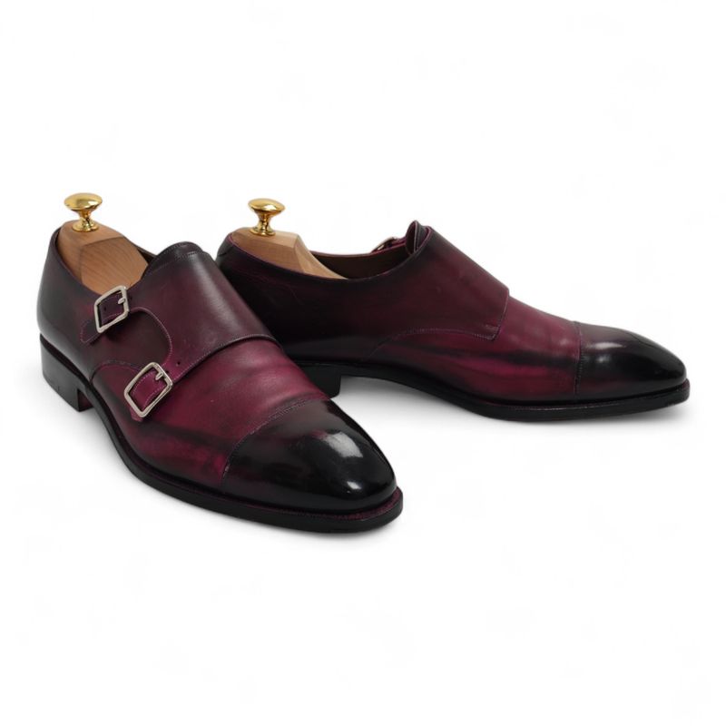 Purple Double Monk Straps