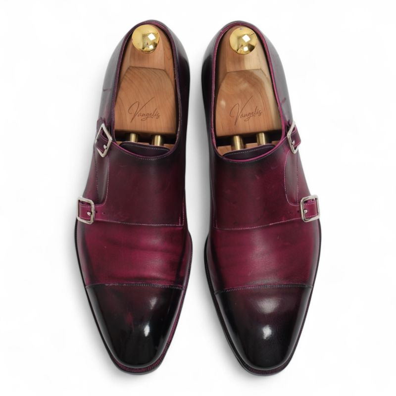 Purple Double Monk Straps
