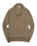 Beige Silk & Wool Polo