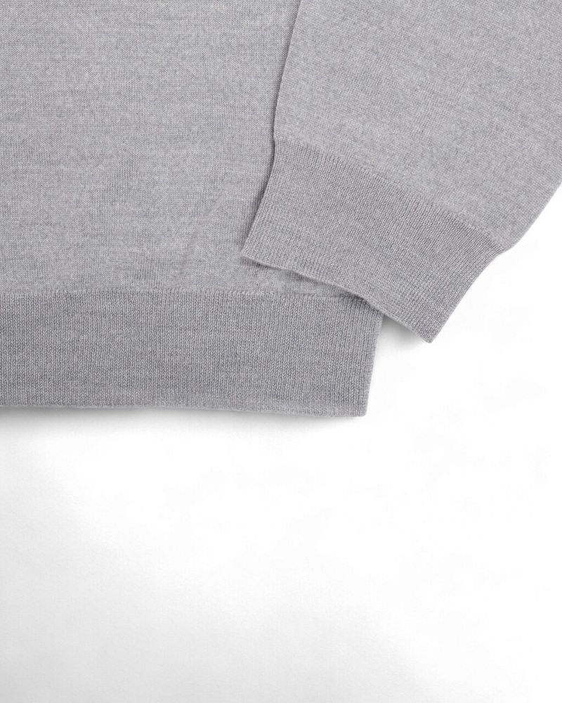 Light Grey Wool & Silk Sweater