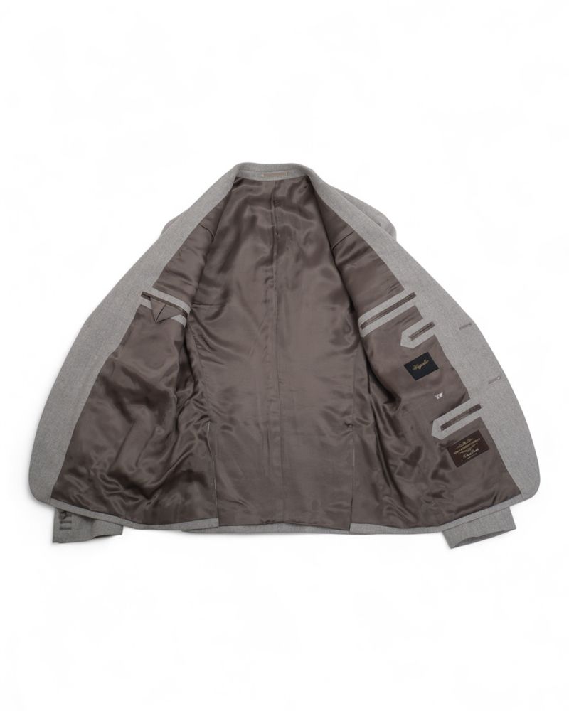 Light Grey VBC Flannel Suit Jacket