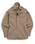 Khaki Cotton Uniform Shirt by Rubato