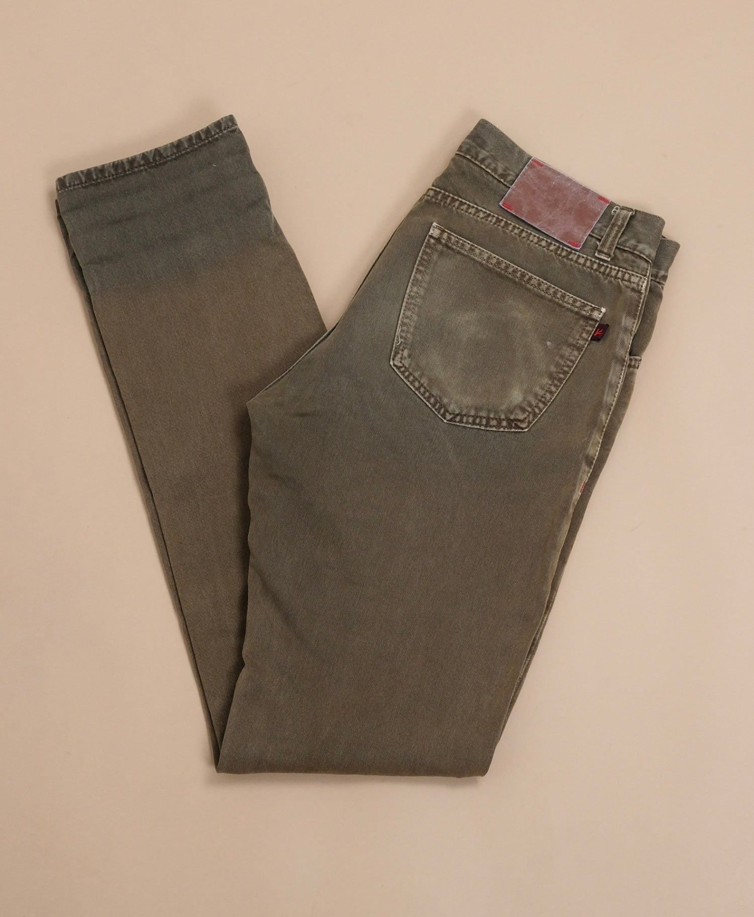 Khaki Green Italian Selvedge Denim
