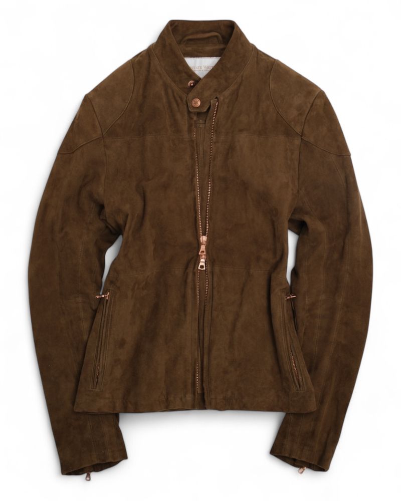 Brown Unlined Rainrider Suede Jacket