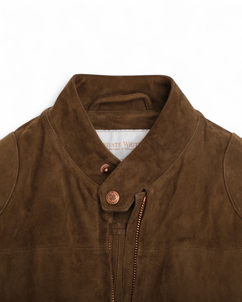 Brown Unlined Rainrider Suede Jacket
