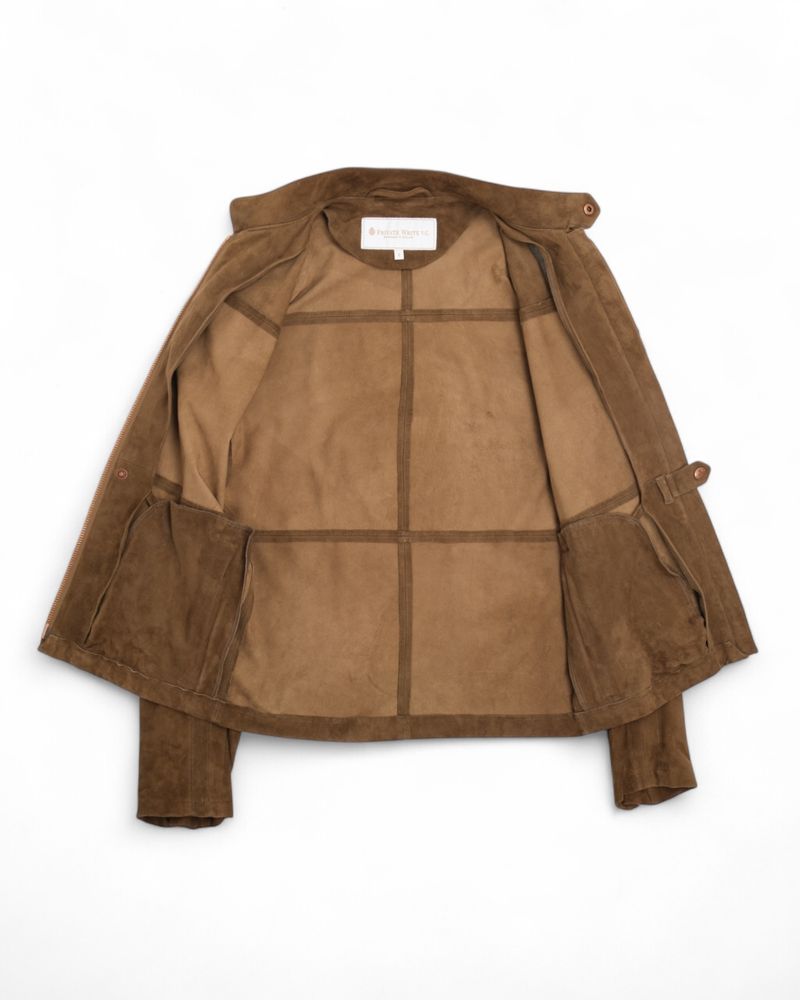 Brown Unlined Rainrider Suede Jacket