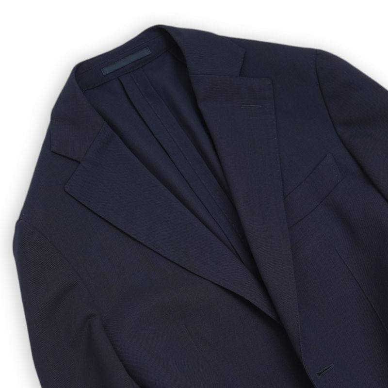 Navy Unlined Traveller Wool Suit