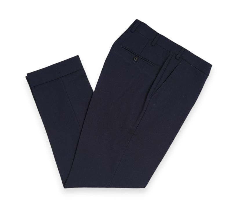 Navy Unlined Traveller Wool Suit