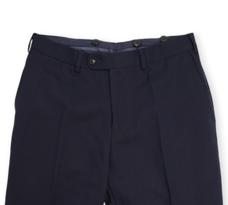 Navy Unlined Traveller Wool Suit