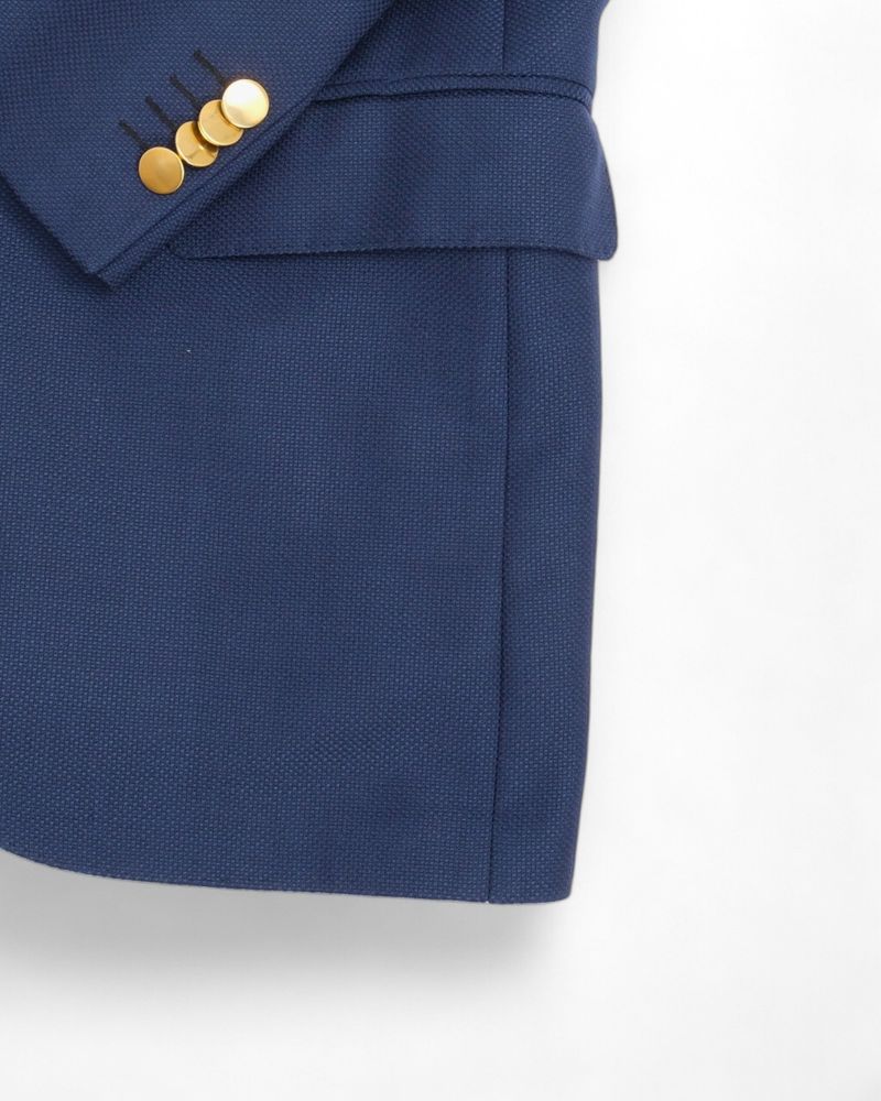 Midnight Blue Wool Blazer