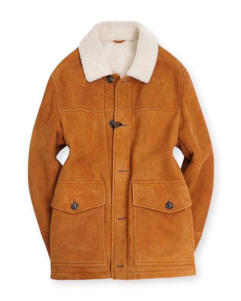 Sandal Suede Heavy Shearling Jacket