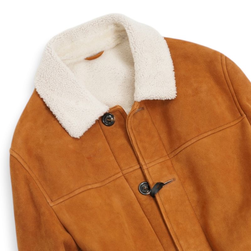 Sandal Suede Heavy Shearling Jacket