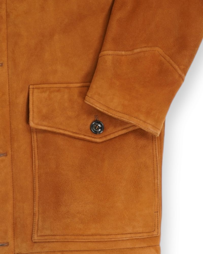Sandal Suede Heavy Shearling Jacket