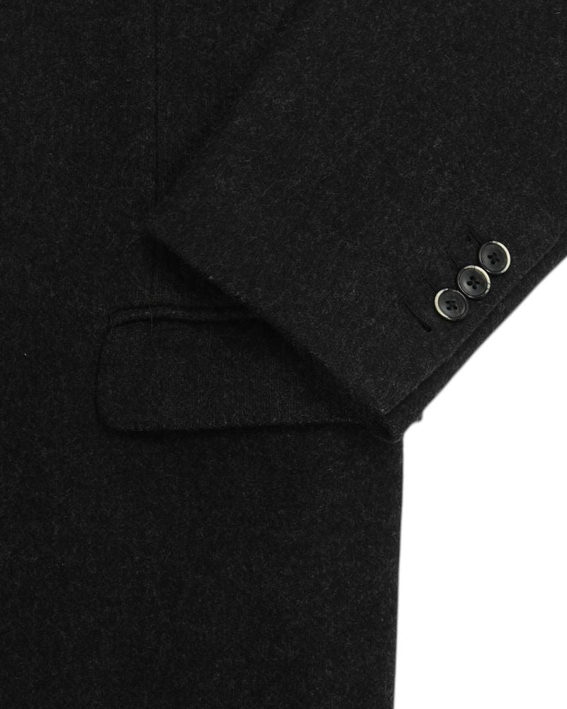 Dark Grey Wool & Cashmere Blend Coat