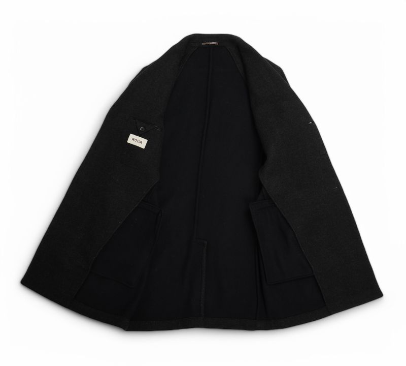 Dark Grey Wool & Cashmere Blend Coat