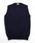 Navy Knitted Sleeveless Slipover