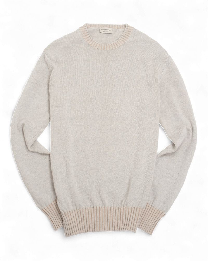 Light Grey Cotton & Cashmere Sweater