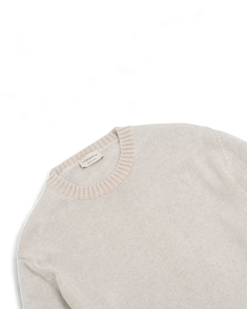 Light Grey Cotton & Cashmere Sweater