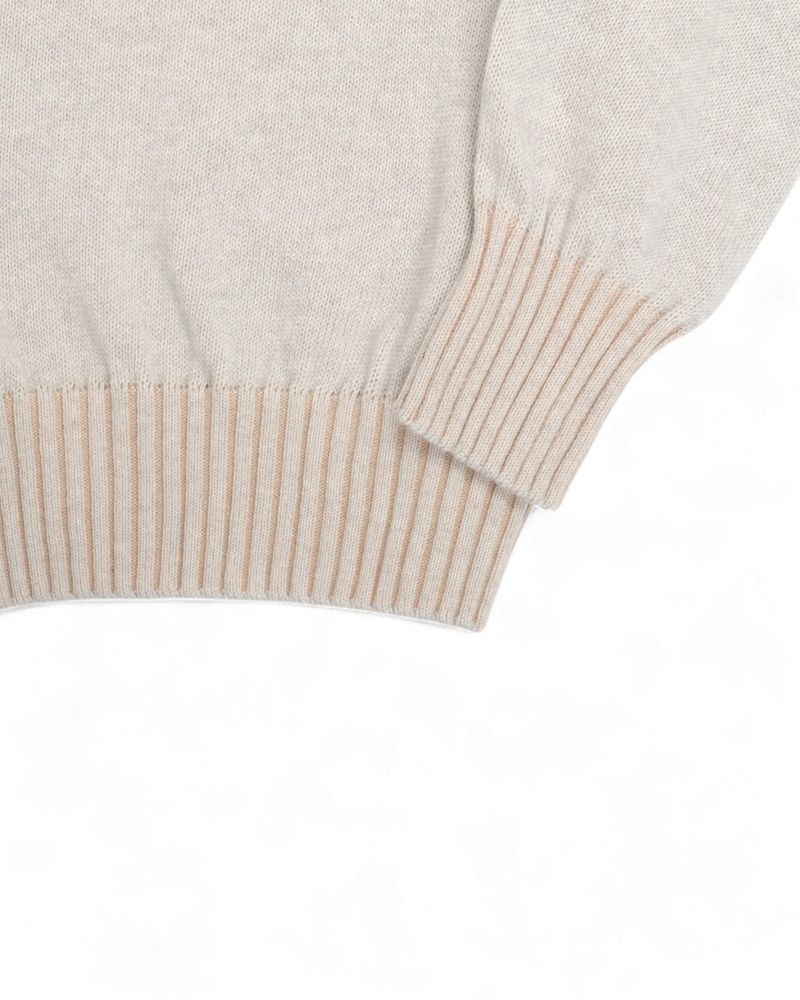 Light Grey Cotton & Cashmere Sweater
