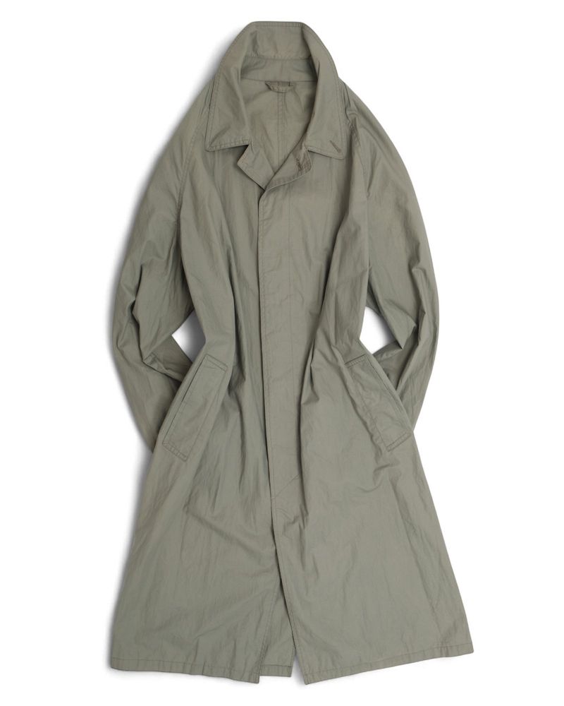 Sage Cotton Belted Raglan Coat