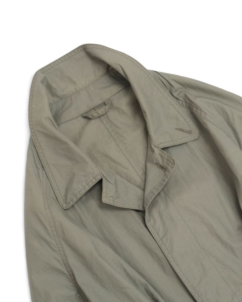 Sage Cotton Belted Raglan Coat