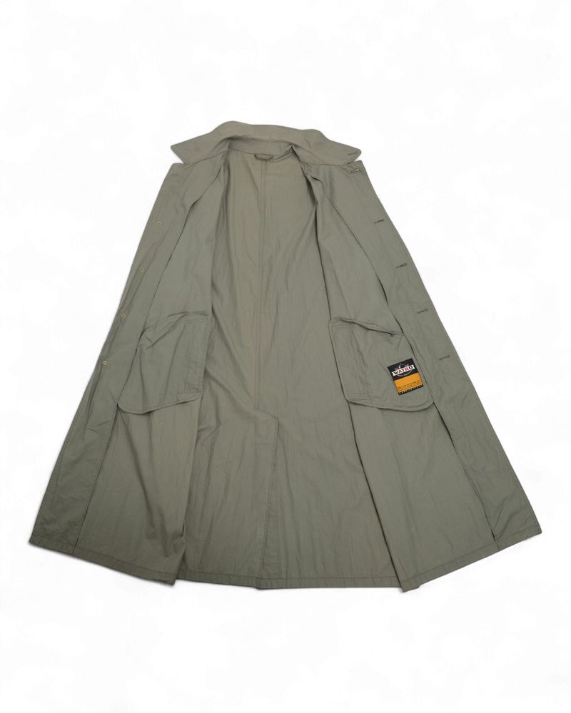 Sage Cotton Belted Raglan Coat